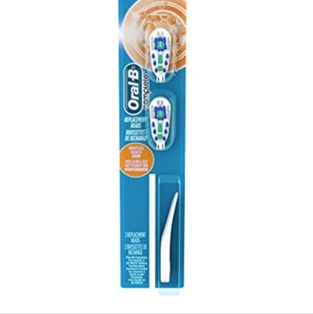 Oral B Action toothbrush replacement heads.